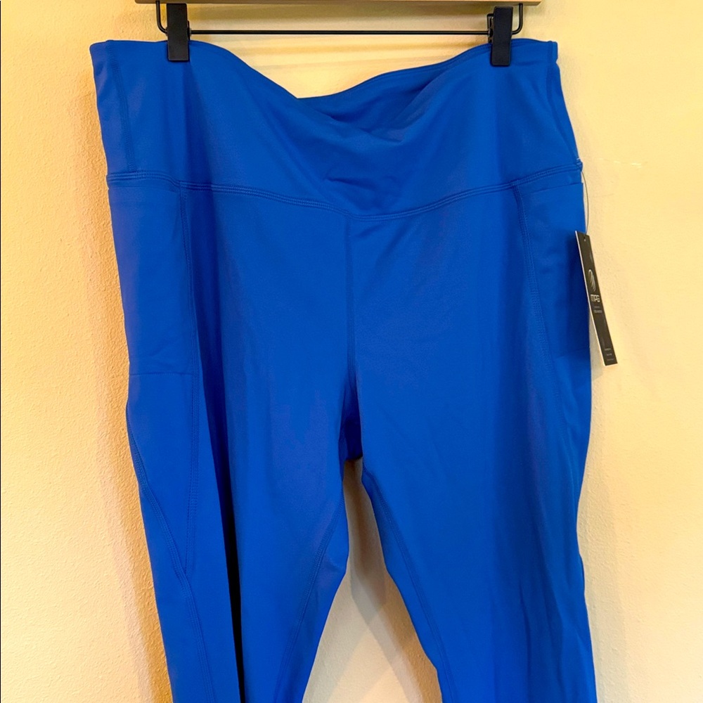 MPG Women's Blue High-Waisted Leggings Size 2X NWT